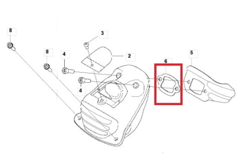 Uszczelka tłumika do pilarek Husqvarna 572XP/572XPG/565, w kształcie owalnym, wykonana z trwałego materiału, zamontowana na obudowie. Wyraźne otwory na mocowanie, w kolorze ciemnoszarym, stanowiąca element systemu wydechowego.