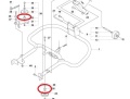 Tuleja R14 PRO/R16/R11/R175 Husqvarna z detalami widocznymi na schemacie montażowym. Element wykonany z metalu, w kształcie cylindrycznym, z wyraźnymi oznaczeniami numerów 25 i 26. Widoczny z boku, w kontekście montażu.