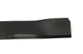 Nóż kosiarki Nac Einhell, 50 cm, czarny metal, prosta krawędź tnąca, lekko zaokrąglony koniec, widoczna mocująca część, ułożony poziomo na białym tle.