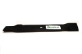 Nóż do kosiarki John Deere o długości 53,3 cm, wykonany z czarnej stali. Produkt leży poziomo na białym tle, z wyraźnym otworem montażowym w centralnej części. Na końcu znajduje się logo las24.pl.