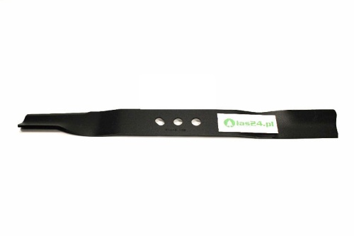 Nóż kosiarki Nac M560H X560MH w kolorze czarnym, o długości 54,1 cm. Posiada trzy otwory mocujące wzdłuż krawędzi. Widok z boku, na jednolitym tle, podkreślający prostokątny kształt i gładką fakturę stali.