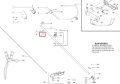 Śruba do wykaszarek i pilarek Husqvarna, McCulloch, Partner P351; metaliczny materiał, gwintowany kształt, długość około 5 cm; widoczna w schemacie jako element montażowy; spód bez wyraźnych oznaczeń.