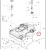 Czarny, elastyczny pas uszczelniający podwozia robotów Automower 420, 430x, 450x, numer 19 na diagramie. Zabezpiecza przed wilgocią, widok frontalny, złożony obiekt.