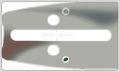 Prowadnica 13 z wycięciami do mocowania, wykonana z metalowego materiału o matowym wykończeniu. Widoczny rozmiar i średnica: .325. Oznaczenia wymiarów są czytelne w centralnej części prowadnicy, z zieloną i czarną kropką.
