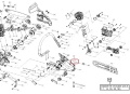 Przewód paliwa do pilarki Partner P340S/P350S/P360S, niewielki element o prostym, cylindrycznym kształcie. Kolor przezroczysty, widoczny podczas zamontowania w pilarkach. Element leżący na białym tle, z oznaczeniami numerów części obok.