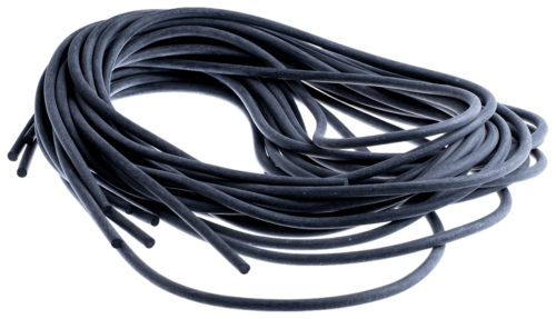 Czarny elastyczny pas uszczelniający podwozia robota koszącego, dopasowany do modeli Automower 420, 430x i 450x, na tle ukazującym długość i teksturę.