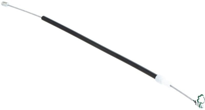 Linka gazu do pilarki Husqvarna 550XP/545XP, prostokątna, czarna, elastyczna, ok. 50 cm, z metalowym końcem, pozioma na jednolitym tle, do przekazywania impulsów gazu.