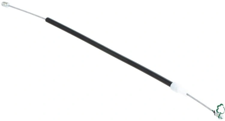 Linka gazu do pilarki Husqvarna 550XP/545XP, prostokątna, czarna, elastyczna, ok. 50 cm, z metalowym końcem, pozioma na jednolitym tle, do przekazywania impulsów gazu.