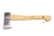 Siekiera kempingowa 0,5 kg z jesionowym uchwytem, widoczna frontalnie. Metalowa głowica z wyraźnym szlifem, gładkie, jasne drewno rączki. Na uchwycie widoczny napis z logo Krumpholz. W tle jednolite, jasne.