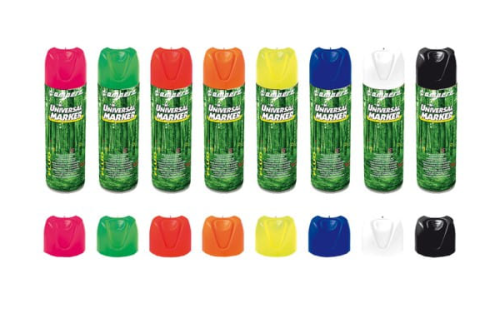 Fluoreszierende Baummarkierungsfarbe/Spray verschiedene Farben. Hersteller Ampere.