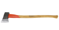 Spaltaxt mit orangefarbenem Streifen