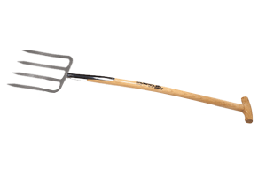 Widły ogrodowe 4 zębowe z rączką Krumpholz jesion