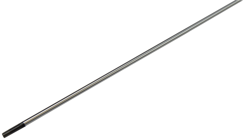 Wał napędowy do wykaszarki Husqvarna 525RX/535LST, metaliczny, prosty, o długości około 100 cm. Zakończony czarną osłoną. Ujęcie boczne, na jednolitym tle. Widoczne detale faktury metalowej powierzchni.