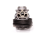 Cylinder do pilarki Husqvarna 560XP/562XP, front. Metalowy, dużej średnicy, z nierdzewnymi żeberkami chłodzącymi. Górny element z okrągłym tłokiem i otworami montażowymi. Solidne mocowanie od dołu.