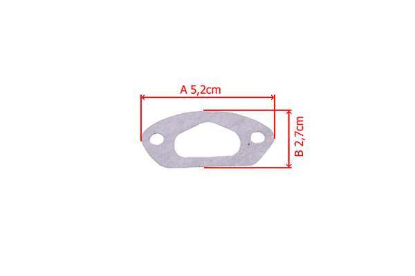 Cylinder pod tłok pilarki NAC, metalowy, o wymiarach 5,2 cm na 2,7 cm, z otworami przelotowymi, widoczny na jednolitym tle, w pozycji leżącej. Przeznaczenie: montaż w pilarkach, idealny do użytku domowego i profesjonalnego.