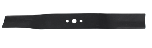 Nóż do kosiarek o długości 51,7 cm, wykonany z czarnej stali, o prostym, płaskim kształcie. Na ostrzu widoczne są trzy otwory montażowe. Produkt leży na jednolitym tle, w pełnej widoczności.