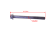 Śruba do pilarki Husqvarna o długości 6,5 cm i średnicy 0,5 cm, metalowa, z gładkim trzonem i sześciokątnym łbem, ujęta frontalnie na białym tle. Szczegóły: widoczny gwint oraz wyraźne oznaczenia rozmiarów.