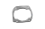 Uszczelka cylindra do pilarek Husqvarna 365/362/372/375. Owalny kształt, metaliczny materiał, szare wykończenie. Widoczne otwory montażowe w rogach, zdjęcie z bliska na prostym, białym tle.