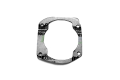 Uszczelka cylindra do pilarek Husqvarna 365/362/372/375, metalowa, w kształcie prostokąta z wycięciem na środek. Widoczne otwory montażowe oraz logo producenta. Produkt leżący na białym tle, w ujęciu frontalnym.