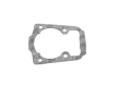 Uszczelka cylindra do pilarki 545/550XP/550XPG Husqvarna w kolorze szarym, wykonana z trwałego materiału. Produkty widoczne z boku, w płaskiej pozycji, z wyraźnymi napisami na powierzchni. Tło białe, co podkreśla detale produktu.