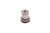 Adapter/piasta noża kosiarki Mcculloch M56-140WF, M56-150WF w metalicznym, szarym kolorze. Widoczny okrągły kształt z wgłębieniem na górze oraz podstawą o wyraźnym kształcie. Produkt leży na białym tle, co podkreśla jego detale.