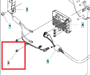 Metalowa śruba wspornika pilarki 365XP/dmuchawy 550iBTX Husqvarna, cylindryczna z gwintem, widoczna na schemacie, na białym tle, kluczowa do montażu i stabilizacji produktu.