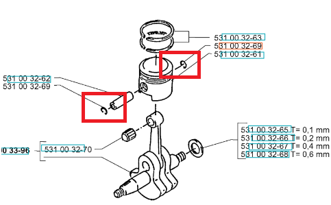 Metalowy pierścień ustalający dmuchawy 140B/165BT Husqvarna, okrągły element montażowy z widocznymi numerami katalogowymi, na białym tle, pokazany w zbliżeniu z wyraźnymi detalami konstrukcyjnymi.