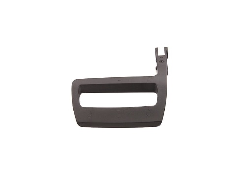 Dźwignia hamulca do pilarki Husqvarna 281 XP/395 XP, czarna, plastikowa, prostokątna w kształcie, z otwartym uchwytem. Widok frontalny, pokazujący detal mocowania z tyłu dźwigni, na jednolitym tle.