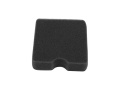 Filtr powietrza do dmuchawy o prostokątnym kształcie, wykonany z czarnej gąbki, z wcięciem pośrodku. Produkt leży na jednolitym tle, w pozycji poziomej, widoczny bez detali logo czy napisów. Idealny do modeli Husqvarna 130BT i 425BVS.