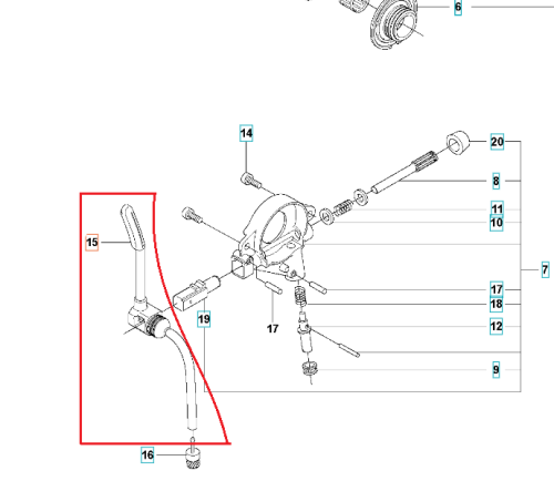 Przewód olejowy do pilarki Husqvarna 562 XP/XPG/556, elastyczny, w czarnym kolorze. Widoczny uchwyt oraz złącza, ułożony poziomo na białym tle. Zbliżenie na detale mocowania i zwoje przewodu. Zestaw elementów do montażu w silniku pilarki.