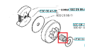 Łożysko igiełkowe pilarki 136/141, cylindryczny element o kanalikach na igły, widoczne z boku. Szary materiał, z wyraźnymi detalami strukturalnymi. Dobrze widoczna obsługa wymiany na mechanizmie pilarki, zamontowane w zestawie części.