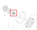 Łożysko igiełkowe cylindryczne do pilarki 545 Mark II/560 XP Mark II, z widocznymi detalami, poziomo ułożone, z otworem na środku, niezbędne do działania urządzenia.