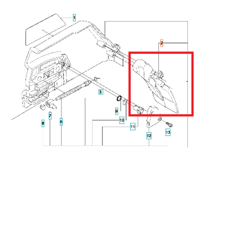 Osłona metalowa do pilarek Husqvarna 372XP/385XP w kolorze czarnym, widoczna z boku, z dokładnym mocowaniem, dopasowana do konstrukcji pilarki.