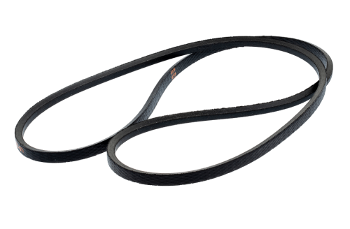 Pasek napędowy Rider R316T/R318 Combi o długości 103 cm, wykonany z czarnego, elastycznego materiału, o gładkiej fakturze. Produkt leży na białym tle, w złożonej formie, pokazując krzywiznę i kształt do zastosowania w urządzeniach Husqvarna.