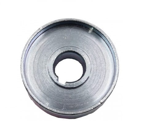 Adapter noża do riderów R112C/R112C5, okrągły, metaliczny, z centralnym otworem. Gładka powierzchnia, bez widocznych napisów. Widok frontalny, leżący na białym tle, umożliwiający dokładne zapoznanie się z kształtem i wykończeniem produktu.