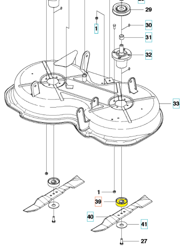 Adapter noża do riderów R112C/R112C5 w kolorze metalicznym, o zaokrąglonym kształcie. Widoczny z boku, pokazuje mocowanie dla noża. Na elemencie wyraźne otwory montażowe, a także detale techniczne. Tło neutralne, białe.