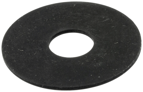 Podkładka sprzęgła pilarki Husqvarna 120 Mark II/130, okrągła, czarna, z centralnym otworem. Widok z góry, leżąca na jednolitym tle. Gładka powierzchnia, bez widocznych oznaczeń lub zdobień. Przeznaczona do montażu w urządzeniach Husqvarna.