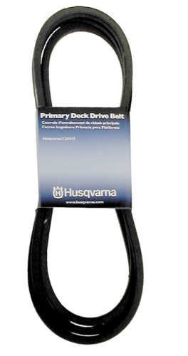 Pasek napędu jazdy TS238 Husqvarna w kolorze czarnym, wykonany z elastycznego materiału. Widoczny na białym tle, leżący w złożonym kształcie. Na etykiecie czytelny napis informujący o marce i modelu. Idealny do wymiany w urządzeniach Husqvarna.