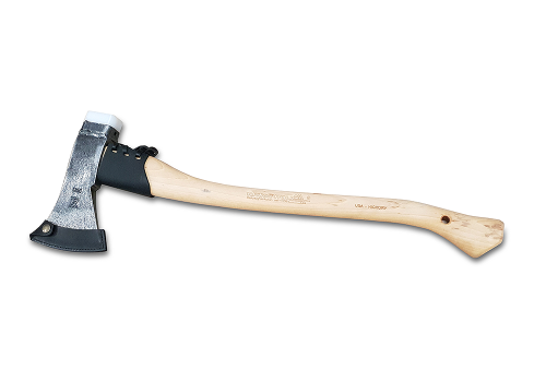 Hammeraxt 1,25kg mit Lederscheide die Klinge und den Griff.  Hersteller Krumpholz Hickory