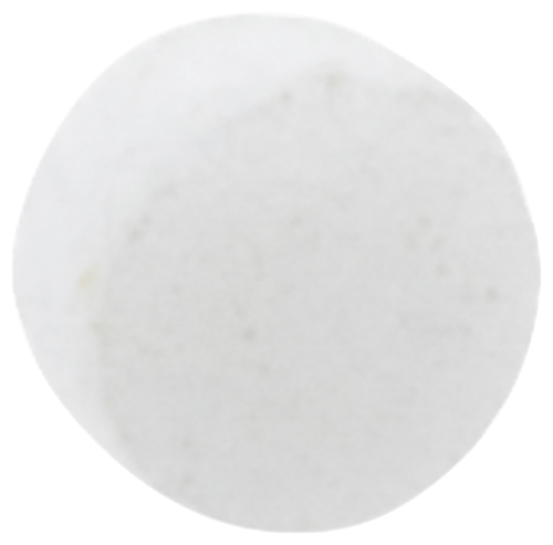 Wkładka odpowietrznika do pilarek Husqvarna 242, 357XP, biała, okrągła, gładka, bez napisów, widoczna z góry na jednolitym tle.