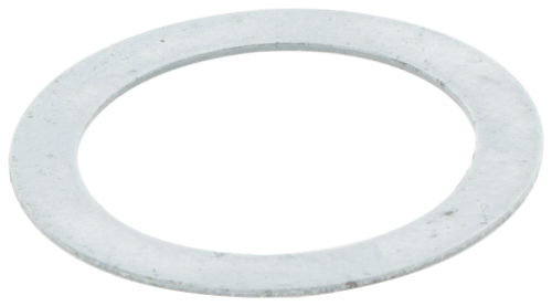 Uszczelka pompy oleju pilarki Husqvarna 362, 372XP, okrągła, płaska, w kolorze białym, z gładką fakturą. Widoczna z góry, na jednolitym tle. Bez napisów czy dodatkowych detali. Idealna do montażu w silniku pilarki.