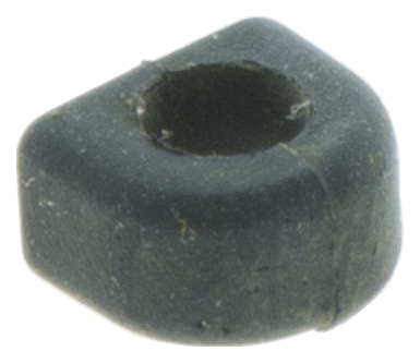 Uszczelka przewodu oleju pilarki Husqvarna 371XP, 390XP, w kolorze czarnym, wykonana z gumy. Kształt sześciokątny z centralnym otworem. Widoczna faktura z lekko chropowatą powierzchnią. Element leżący na jednolitym tle.