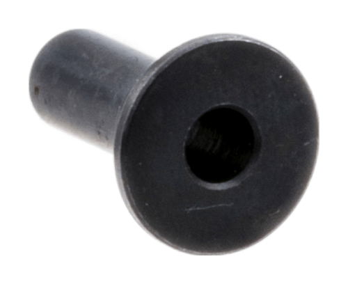 Wychwytnik łańcucha pilarki Husqvarna 372XP, 562XP w kolorze czarnym, z gładką powierzchnią. Element cylindryczny z otworem pośrodku, widoczny z boku. Przeznaczony do mocowania łańcucha w pilarkach. Na jednolitym tle.