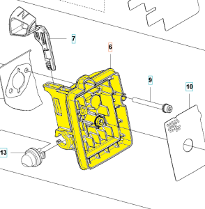 Obudowa filtra powietrza dmuchawy 525BX Husqvarna