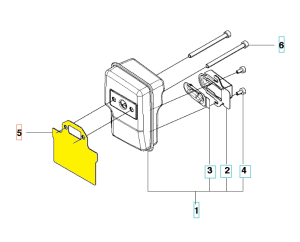 Uszczelka tłumika dmuchawy 130BT/530BT Husqvarna