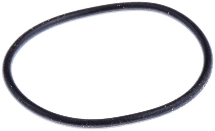 Uszczelka o-ring pilarki Husqvarna 266, 268 w formie elastycznego pierścienia, czarna, gładka powierzchnia. Zbliżenie na kształt okrągły, leżąca na białym tle. Brak widocznych napisów lub logo. Idealna do uszczelniania w urządzeniach.