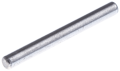 Metalowy, cylindryczny sworzeń do pilarek Husqvarna 42, 55, 257. Gładki, bez oznaczeń, leży na jednolitym tle. Przeznaczony do narzędzi ogrodniczych.