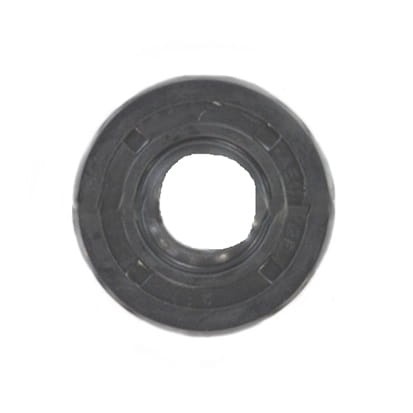 Uszczelniacz nożyc Husqvarna model 123HD60/123HD65X, czarny, wykonany z gumy, w kształcie pierścienia. Zbliżenie na widok frontalny, wnętrze z otworem. Widoczne wyżłobienia na powierzchni, które mogą ułatwiać montaż. Tło białe, minimalne.