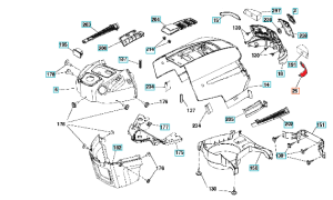 Prawa soczewka reflektora traktora TS 138 Husqvarna  