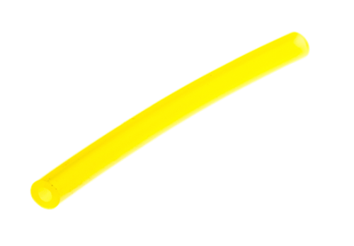 Przewód paliwa nożyc Husqvarna 123HD60/123HD65X w intensywnym, żółtym kolorze. Owalny kształt, gładka powierzchnia, długość dostosowana do urządzenia. Widok frontalny, na jednolitym tle, ukazuje detal materiału i średnicę przewodu.